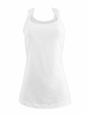 Lululemon Athletica White Scoop Neck Tank w/ Built-In Bra – Size 8